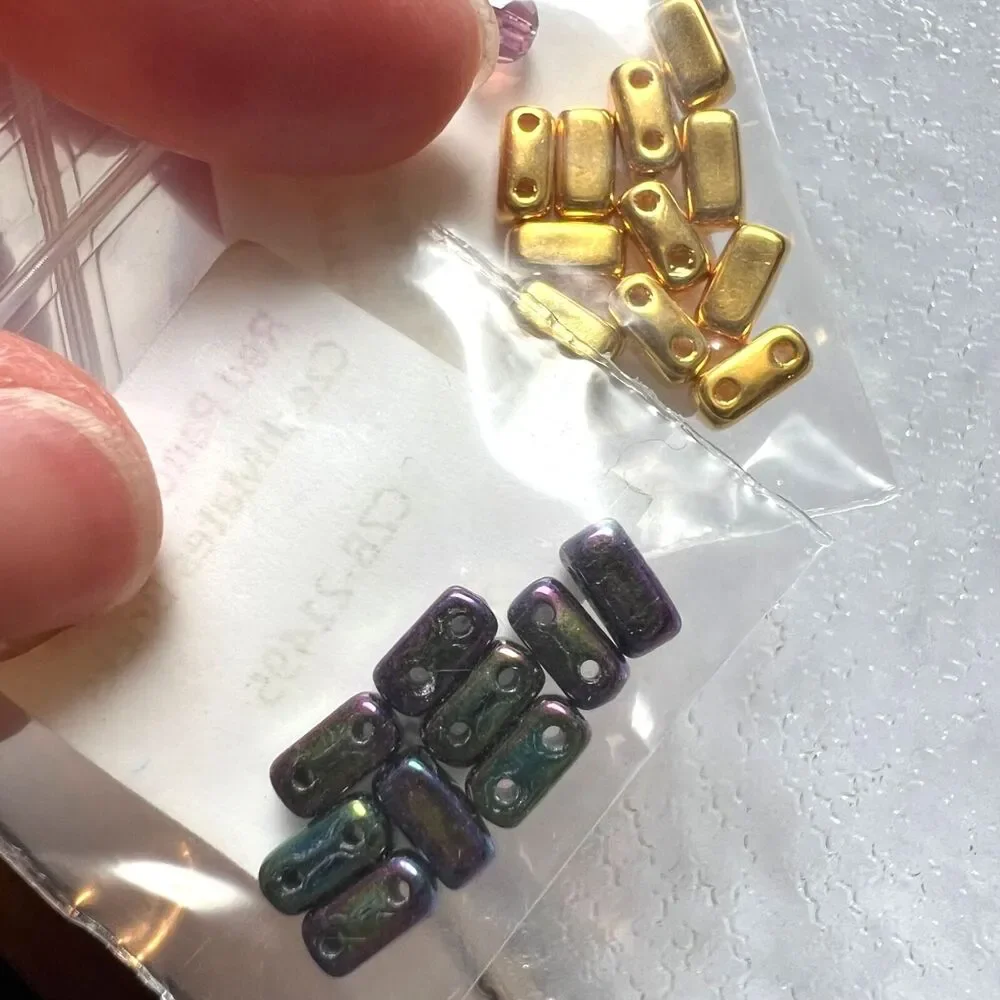 Red Panda Beads Beading Jewelry Making Lot Gold Purple